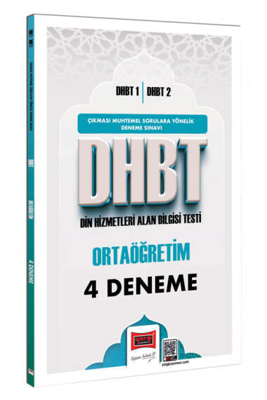 Yargı Yayınları DHBT 1 - DHBT 2 Ortaöğretim 4 Deneme Sınavı - 1
