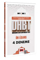 Yargı Yayınları DHBT 1 - DHBT 2 Ön Lisans 4 Deneme Sınavı - Yargı Yayınları