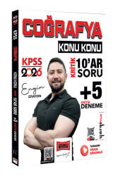 Yargı Yayınları 2026 KPSS Coğrafya Konu Konu Kritik 10ar Soru +5 Kritik Deneme Sınavı - Yargı Yayınları
