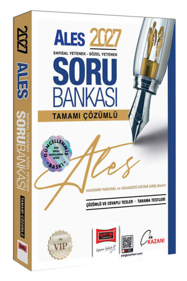 Yargı Yayınları 2027 ALES VİP Sayısal-Sözel Yetenek Tamamı Çözümlü Soru Bankası - 1