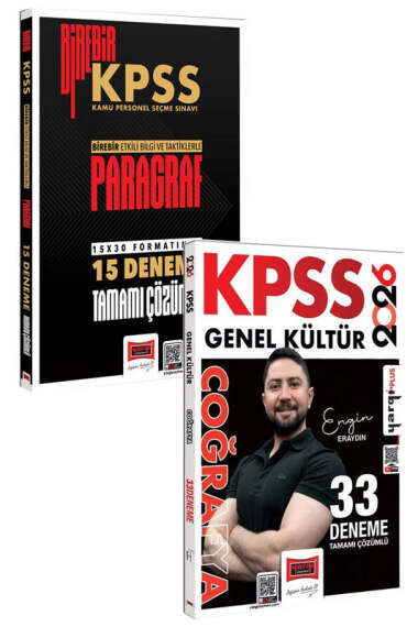 Yargı Yayınları 2026 KPSS Paragraf ve Genel Kültür Coğrafya Tamamı Çözümlü Deneme Seti - 1
