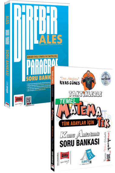 Yargı Yayınları 2026 ALES Paragraf ve Tüm Adaylar İçin Taktiklerle Temel Matematik Soru Bankası Seti - 1