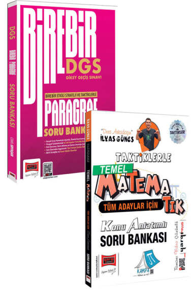 Yargı Yayınları 2026 DGS Paragraf ve Tüm Adaylar İçin Taktiklerle Temel Matematik Soru Bankası Seti - 1