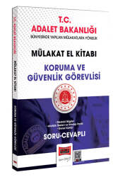 Yargı Yayınları T.C. Adalet Bakanlığı Koruma ve Güvenlik Görevlisi Mülakat El Kitabı Soru-Cevaplı - Yargı Yayınları