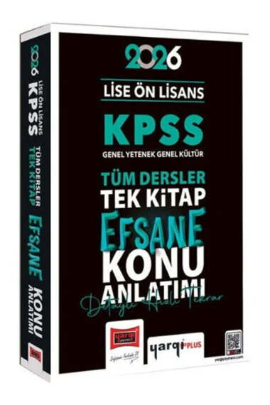 Yargı Yayınları 2026 KPSS Lise Ön Lisans GK-GY Tüm Dersler Tek Kitap Efsane Konu Anlatımı - Yargı Yayınları kitap kapağı