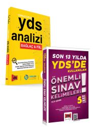Yargı Yayınları YDS Son 13 Yıl Önemli Sınav Kelimeleri ve Cümlelerle Bağlaç & Fiil Analizi İkili Set - Yargı Yayınları