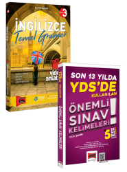 Yargı Yayınları YDS Son 13 Yıl Önemli Sınav Kelimeleri ve İngilizce Temel Gramer Video Anlatımlı İkili Set - Yargı Yayınları
