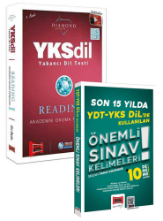 Yargı Yayınları YDT YKS Dilde Son 15 Yıl Önemli Sınav Kelimeleri ve YKSDİL Reading-1 Diamond Series İkili Set - Yargı Yayınları