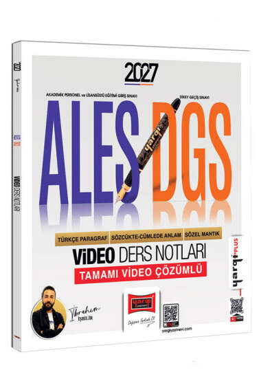Yargı Yayınları 2027 ALES DGS Türkçe Paragraf - Sözcükte Anlam Sözel Mantık Video Ders Notları - 1