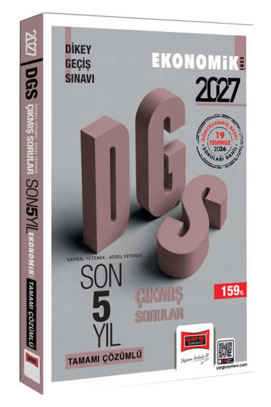 Yargı Yayınları 2027 DGS Sayısal-Sözel Yetenek Tamamı Çözümlü Son 5 Yıl Çıkmış Sorular Ekonomik Seri - 1