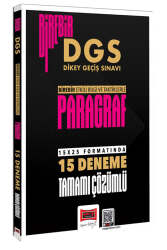 Yargı Yayınları DGS Birebir Tamamı Çözümlü Paragraf 15 Deneme - Yargı Yayınları