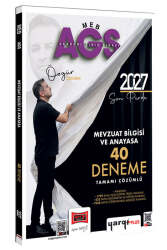 Yargı Yayınları 2027 MEB-AGS Mevzuat Bilgisi ve Anayasa Tamamı Çözümlü 40 Deneme - Yargı Yayınları