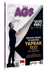 Yargı Yayınları 2027 MEB-AGS Mevzuat Bilgisi ve Anayasa Çek Kopart Yaprak Test - Yargı Yayınları