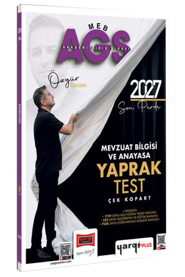 Yargı Yayınları 2027 MEB-AGS Mevzuat Bilgisi ve Anayasa Çek Kopart Yaprak Test - 1
