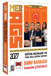 Yargı Yayınları 2027 MEB-AGS Eğitim Bilimleri ve Türk Milli Eğitim Sistemi Tamamı Çözümlü Soru Bankası - Yargı Yayınları