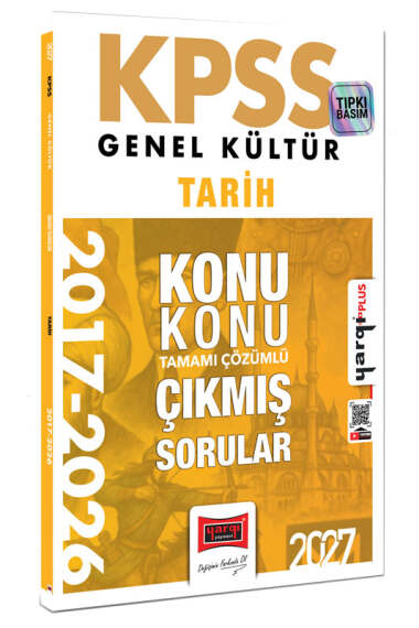 Yargı Yayınları 2027 KPSS Genel Kültür Tarih Konu Konu Tamamı Çözümlü 10 Yıl Çıkmış Sorular - 1