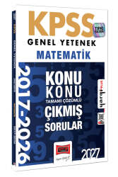 Yargı Yayınları 2027 KPSS Genel Yetenek Matematik Konu Konu Tamamı Çözümlü 10 Yıl Çıkmış Sorular - Yargı Yayınları