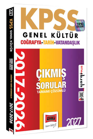 Yargı Yayınları 2027 KPSS Genel Kültür Tarih-Coğrafya-Vatandaşlık Konu Konu Tamamı Çözümlü 10 Yıl Çıkmış Sorular - 1