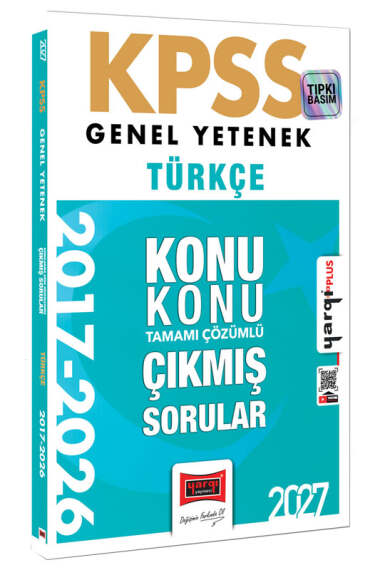 Yargı Yayınları 2027 KPSS Genel Yetenek Türkçe Konu Konu Tamamı Çözümlü 10 Yıl Çıkmış Sorular - 1