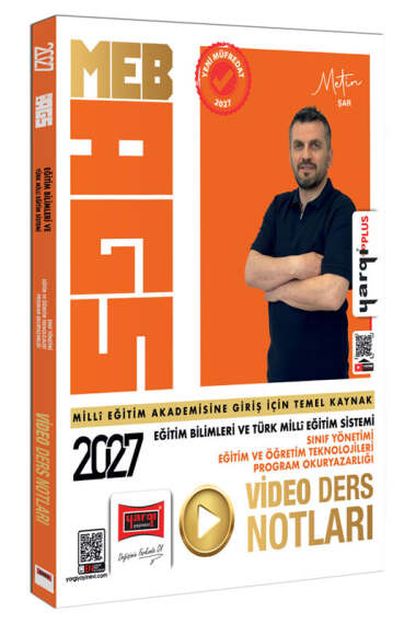 Yargı Yayınları 2027 MEB-AGS Eğitim Bilimleri ve Türk Milli Eğitim Sistemi Sınıf Yönetimi - Eğitim ve Öğretim Teknolojileri Program Okuryazarlığı Video Ders Notları - 1