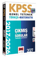 Yargı Yayınları 2027 KPSS Genel Yetenek Türkçe-Matematik Konu Konu Tamamı Çözümlü 10 Yıl Çıkmış Sorular - Yargı Yayınları