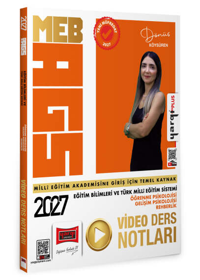 Yargı Yayınları 2027 MEB AGS Eğitim Bilimleri ve Türk Milli Eğitim Sistemi - Öğrenme Psikolojisi - Gelişim Psikolojisi - Rehberlik Video Ders Notları - 1