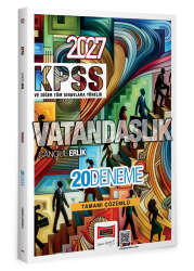 Yargı Yayınları 2027 KPSS Tüm Sınavlara Yönelik Vatandaşlık Tamamı Çözümlü 20 Deneme - Yargı Yayınları