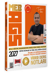 Yargı Yayınları 2027 MEB AGS Eğitim Bilimleri ve Türk Milli Eğitim Sistemi - Ölçme ve Değerlendirme - Türkiye Yüzyılı Maarif Modeli Video Ders Notları - Yargı Yayınları