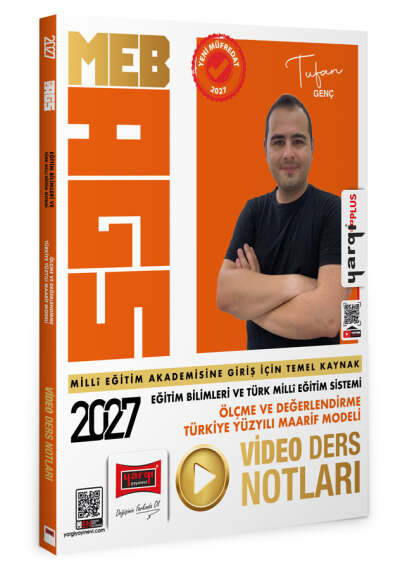Yargı Yayınları 2027 MEB AGS Eğitim Bilimleri ve Türk Milli Eğitim Sistemi - Ölçme ve Değerlendirme - Türkiye Yüzyılı Maarif Modeli Video Ders Notları - 1