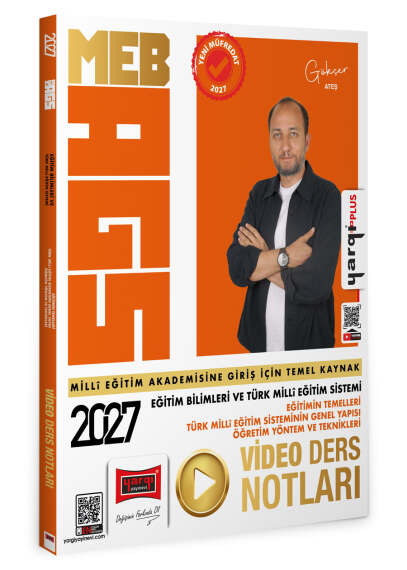 Yargı Yayınları 2027 MEB AGS Eğitim Bilimleri ve Türk Milli Eğitim Sistemi - Eğitimin Temelleri - Türk Milli Eğitim Sisteminin Genel Yapısı - Öğretim Yöntem ve Teknikleri Video Ders Notları - 1
