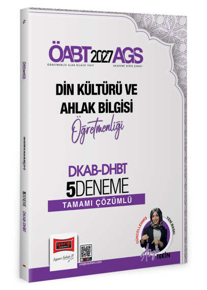 Yargı Yayınları 2027 MEB AGS ÖABT Din Kültürü ve Ahlak Bilgisi Öğretmenliği DKAB - DHBT Tamamı Çözümlü 5 Deneme - 1