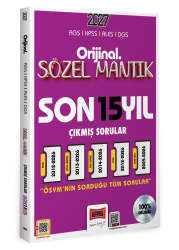 Yargı Yayınları 2027 KPSS AGS ALES DGS Orijinal Sözel Mantık Son 15 Yıl Çıkmış Sorular - Yargı Yayınları