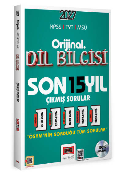 Yargı Yayınları 2027 KPSS TYT MSÜ Orijinal Dil Bilgisi Son 15 Yıl Çıkmış Sorular - 1