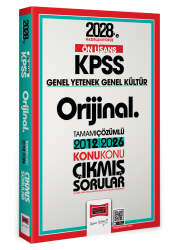 Yargı Yayınları 2027 KPSS Lise Ön Lisans GK GY Orijinal 2012-2026 Konu Konu Çıkmış Sorular - Yargı Yayınları