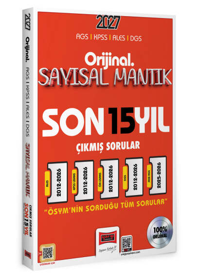 Yargı Yayınları 2027 KPSS AGS ALES DGS Orijinal Sayısal Mantık Son 15 Yıl Çıkmış Sorular - 1