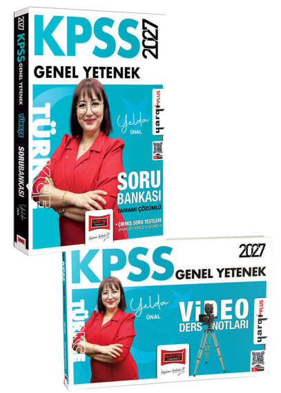 Yargı Yayınları 2027 KPSS Genel Yetenek Türkçe Tamamı Çözümlü Soru Bankası ve Video Ders Notları Seti - 1