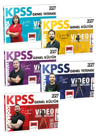 Yargı Yayınları 2027 KPSS Genel Yetenek Genel Kültür Video Ders Notları Seti - 1