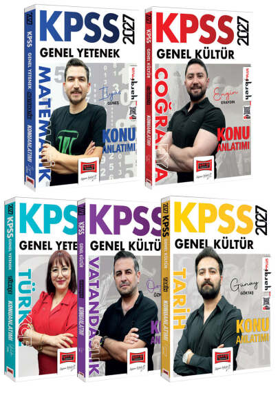 Yargı Yayınları 2027 KPSS Genel Yetenek Genel Kültür Konu Anlatımı Seti - 1
