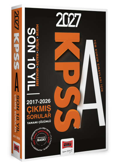 Yargı Yayınları 2027 KPSS A Grubu Hukuk - İktisat - Maliye - Muhasebe 2017 - 2026 Tamamı Çözümlü Çıkmış Sorular - 1