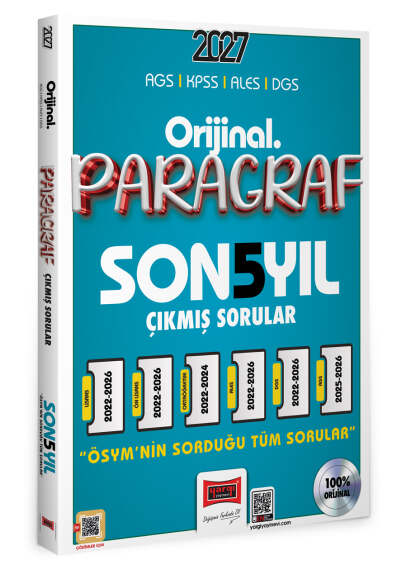 Yargı Yayınları 2027 KPSS AGS ALES DGS Orijinal Paragraf Son 5 Yıl Çıkmış Sorular - 1