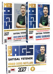 Yargı Yayınları 2027 MEB AGS Öğretmen Adayları İçin Sayısal Yetenek Soru Konu Video Ders Notları Seti - Yargı Yayınları