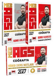 Yargı Yayınları 2027 MEB AGS Öğretmen Adayları İçin Coğrafya Soru Konu Video Ders Notları Seti - Yargı Yayınları