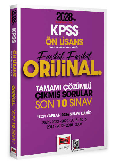 Yargı Yayınları 2028 KPSS Ön Lisans GK GY Fasikül Fasikül Orijinal Tamamı Çözümlü Çıkmış Son 10 Sınav - 1