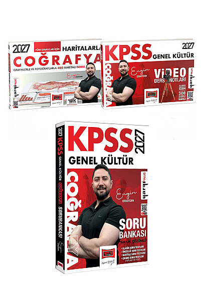 Yargı Yayınları 2027 KPSS Coğrafya Soru Bankası - Video Ders Notları - Haritalarla Coğrafya Seti - 1