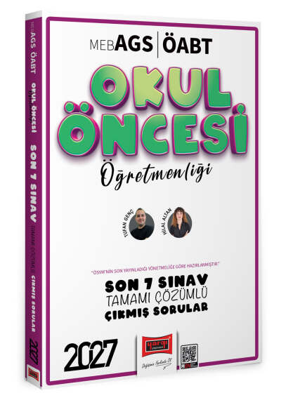 Yargı Yayınları 2027 MEB AGS Okul Öncesi Öğretmenliği Son 7 Sınav Tamamı Çözümlü Çıkmış Sorular - 1