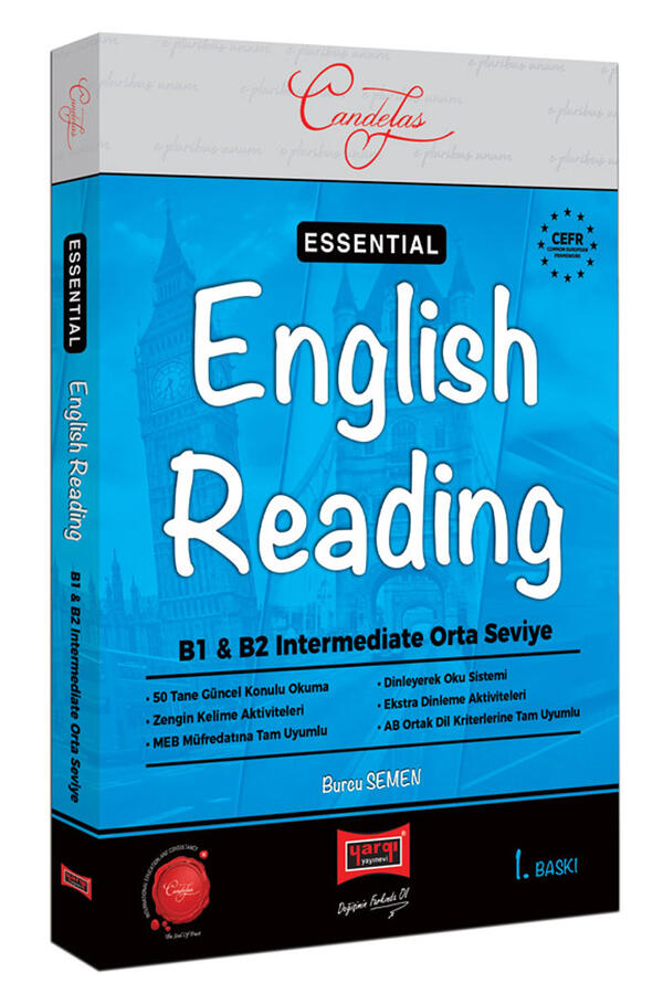 Yargı Yayınları Essential English Reading B1 B2 Intermediate Orta Seviye