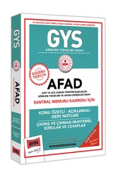 Yargı Yayınları - Yargı Yayınları GYS AFAD Santral Memuru Kadrosu İçin Konu Özetli Çıkmış ve Çıkması Muhtemel Sorular