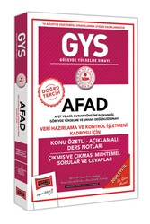 Yargı Yayınları - Yargı Yayınları GYS AFAD Veri Hazırlama ve Kontrol İşletmeni Kadrosu İçin Konu Özetli Çıkmış ve Çıkması Muhtemel Sorular