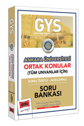 Yargı Yayınları - Yargı Yayınları GYS Ankara Üniversitesi Ortak Konular Konu Özetli - Açıklamalı Soru Bankası