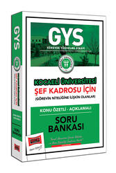 Yargı Yayınları - Yargı Yayınları GYS Kocaeli Üniversitesi Şef Kadrosu İçin Konu Özetli Açıklamalı Soru Bankası
